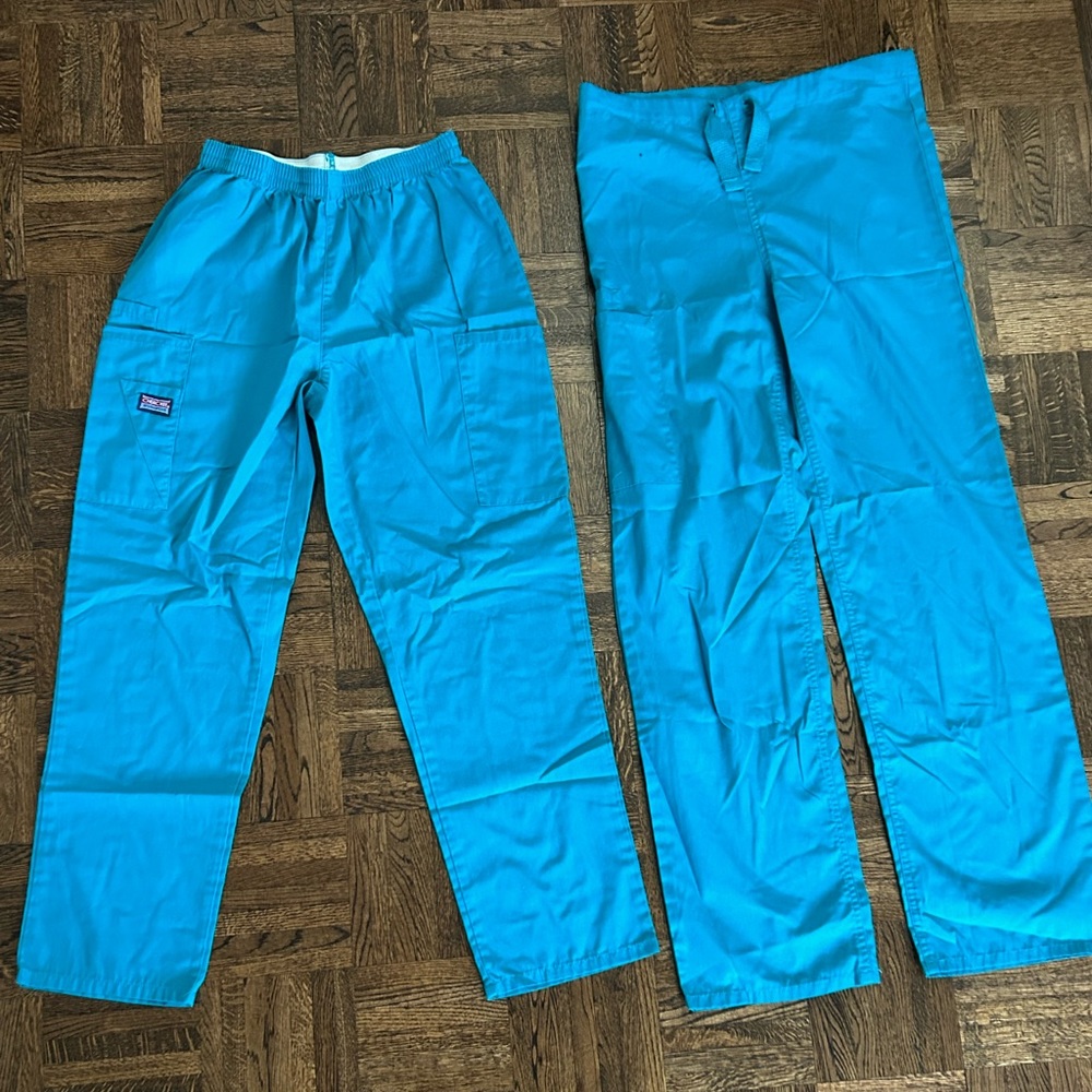 Teal Cherokee scrub pants